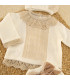 detalle Conjunto Cubrepañal Abelia Crudo