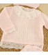 Conjunto Cubrepañal Abelia Rosa