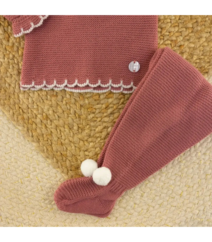 Conjunto Lana Bodoques Cereza