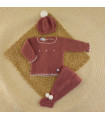 Conjunto Lana Bodoques Cereza