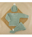 Conjunto Lana Bodoques Verde empolvado