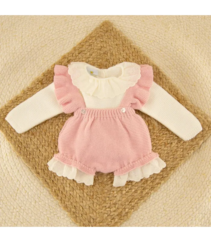 Conjunto Tirantes Melisa Rosa Palo Dulce de Fresa