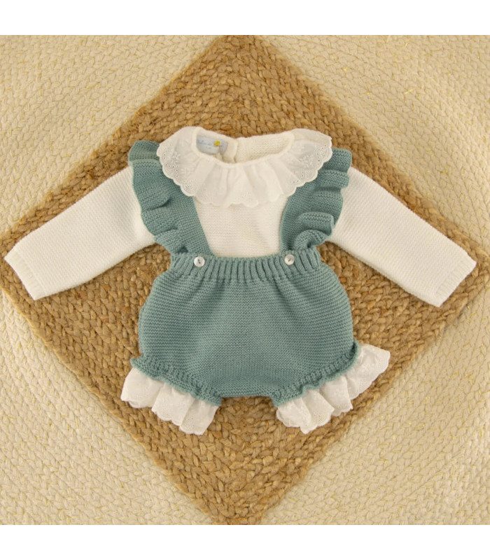 Conjunto Tirantes Melisa Verde Azulado