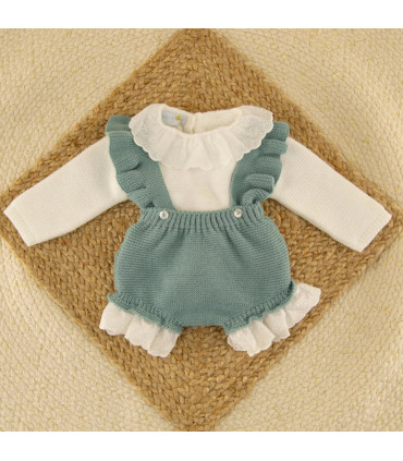 Conjunto Tirantes Melisa Verde Azulado
