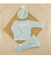 Conjunto Lana Verde Agua