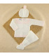Conjunto Lana Blanco Rosa
