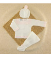Conjunto Lana Blanco Rosa
