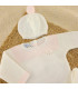 Conjunto Lana Blanco Rosa