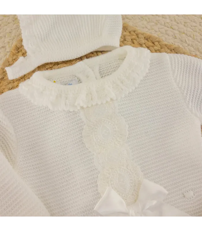 Conjunto Bebé Helen Blanco | Dulce de Fresa