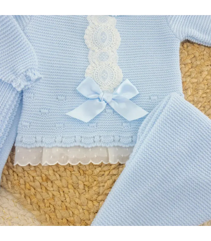 Conjunto Bebé Helen Celeste | Dulce de Fresa
