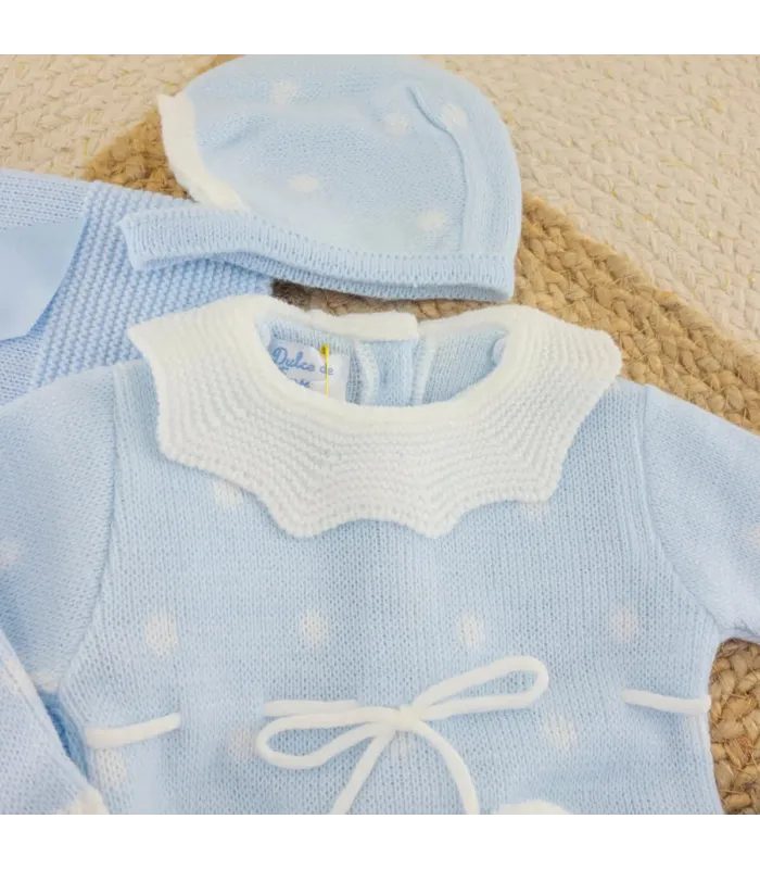 Conjunto Lana Luna Celeste para Bebé | Dulce de Fresa