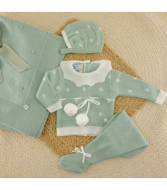 Conjunto Lana Luna Verde empolvado