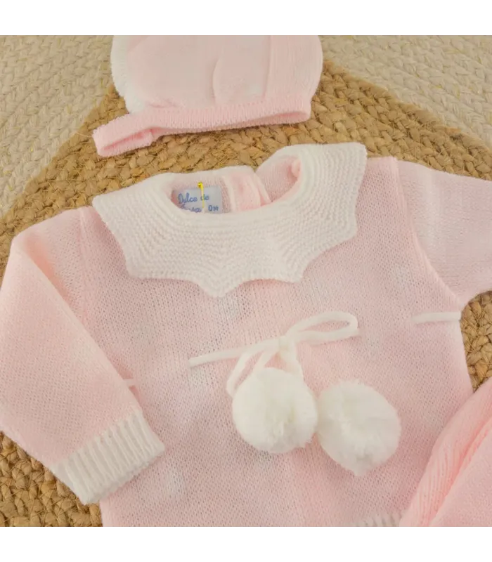 Conjunto Lana Luna Rosa para Bebé | Dulce de Fresa