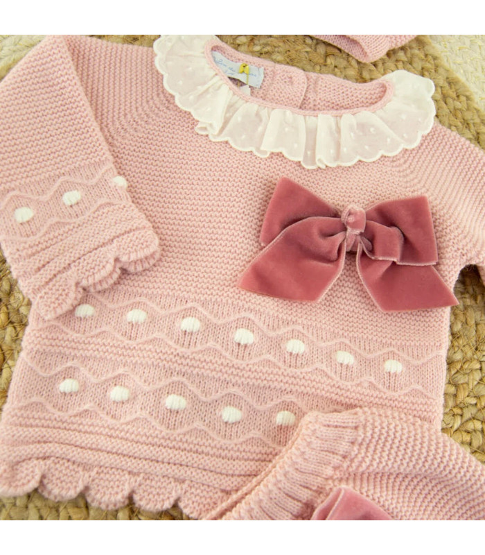 Conjunto Lana Mimosa Rosa Palo