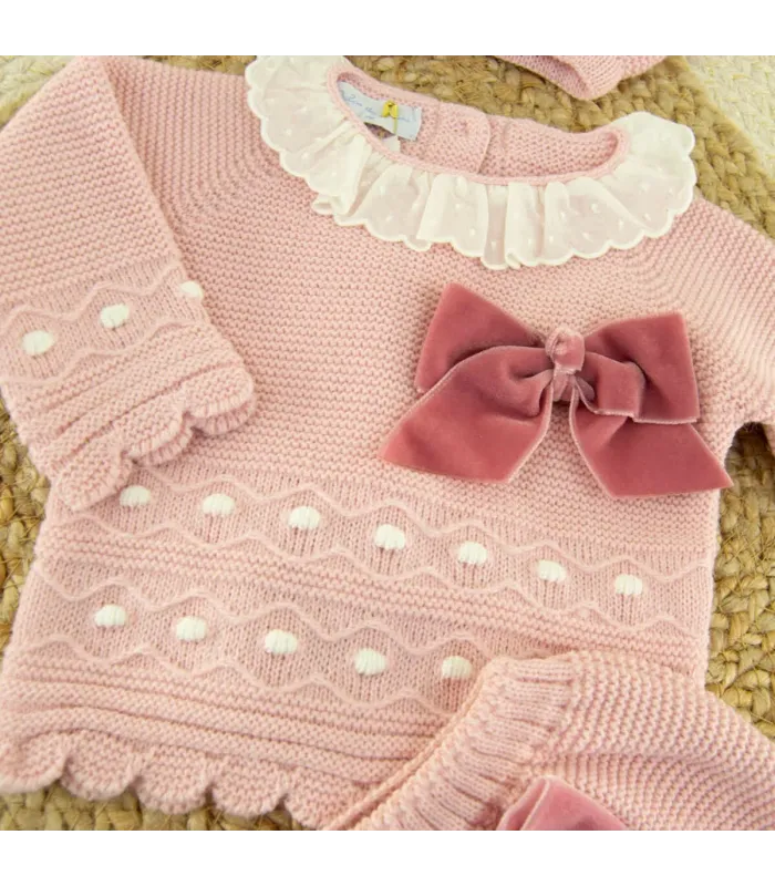 Conjunto Lana Mimosa Rosa Palo