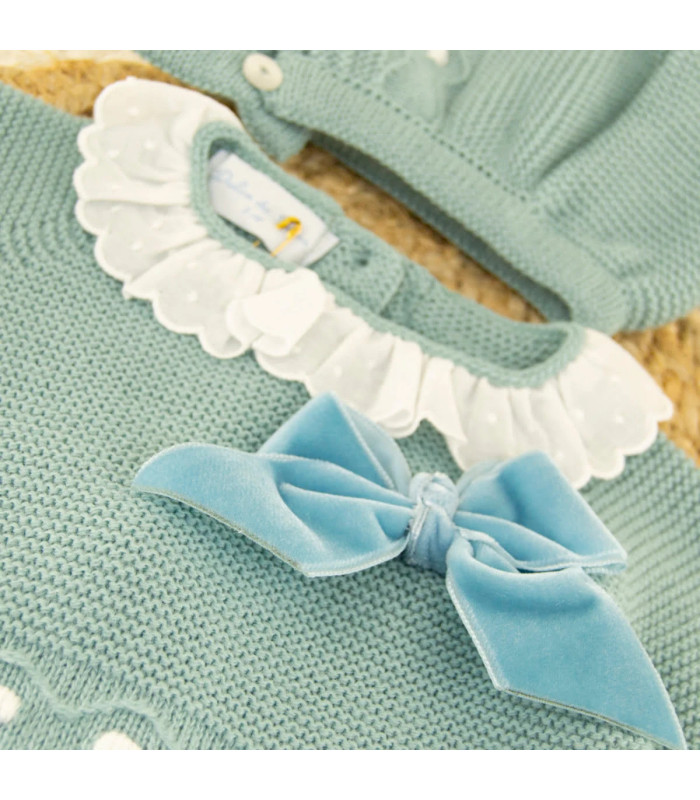 Conjunto Lana Mimosa Verde Azulado