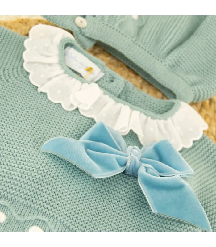Conjunto Lana Mimosa Verde Azulado