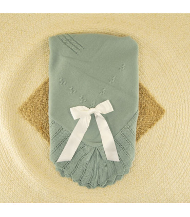 ▶️  Chal Verde Empolvado para invierno