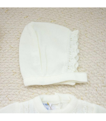 Conjunto Polaina Con Pasacintas Crudo