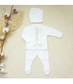 Conjunto Polaina Con Pasacintas Blanco