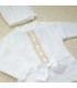 ▶️  Conjunto Polaina Con Pasacintas Blanco
