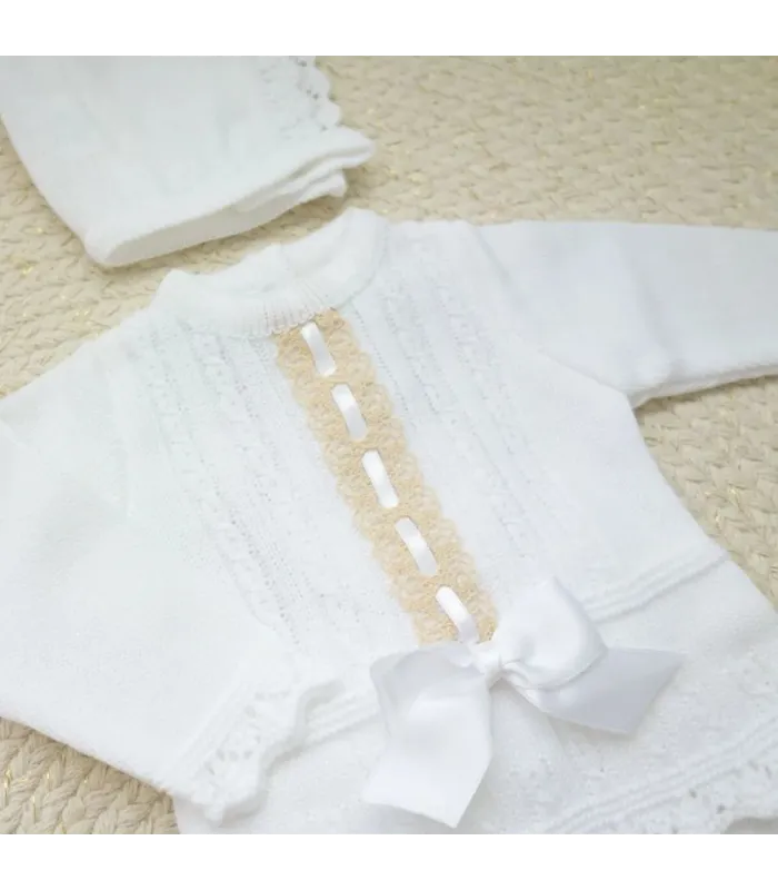 Conjunto Polaina Blanco | Dulce de Fresa