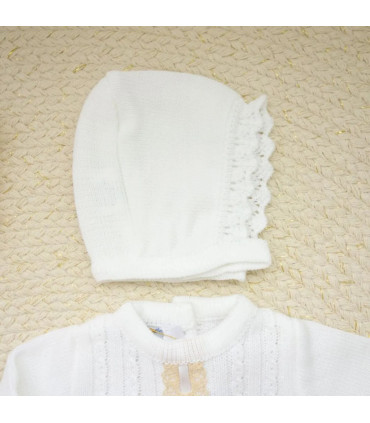 Conjunto Polaina Con Pasacintas Blanco