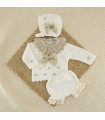 Conjunto Lana Camelia Crudo