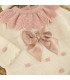 ▶️  Conjunto Lana Camelia Crudo Rosa Palo