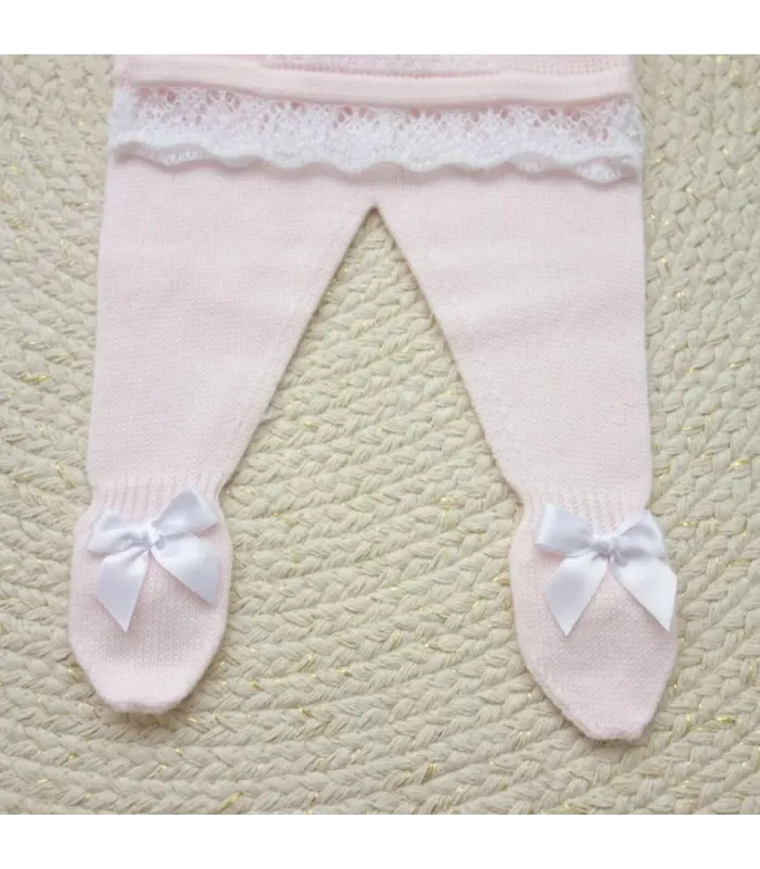 Conjunto Lana Abelia Crudo Rosa | Dulce de Fresa