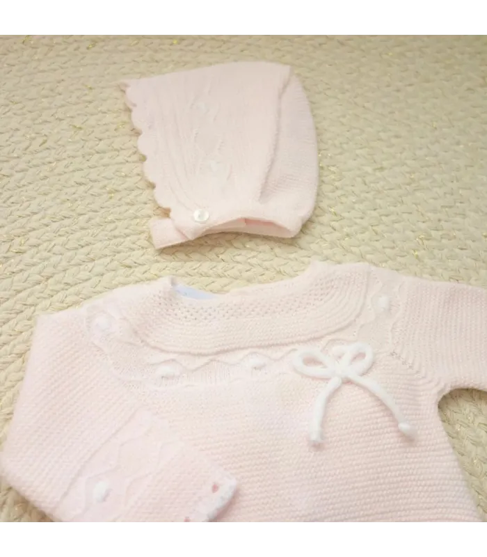 Conjunto Lana Junquillo Rosa | Dulce de Fresa