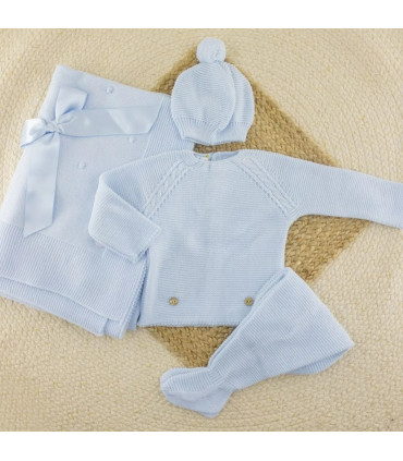 ▶️  Conjunto Punto de Arroz Celeste