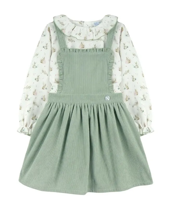 Conjunto Infantil Niña Italia Verde Empolvado | Gateos