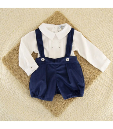 ▶️  Conjunto Peto Marino Terciopelo