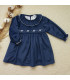 ▶️  Vestido Terciopelo Azul.