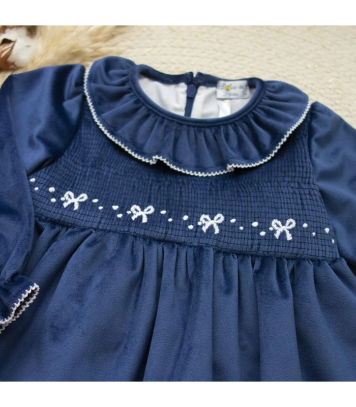 ▶️  Vestido Terciopelo Azul.