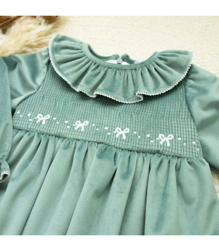▶️  Vestido Terciopelo Verde.