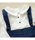 ▶️  Peto Marino Terciopelo Con  Camisa al por mayor DF260041 | Top Baby