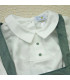 ▶️  Peto Verde Terciopelo Con Camisa al por mayor DF260040 | Top Baby
