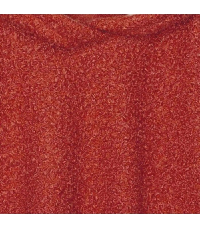 Diseño de la capa bebé terracota capucha tejido suave interior vichy prenda abrigo infantil cómoda invierno