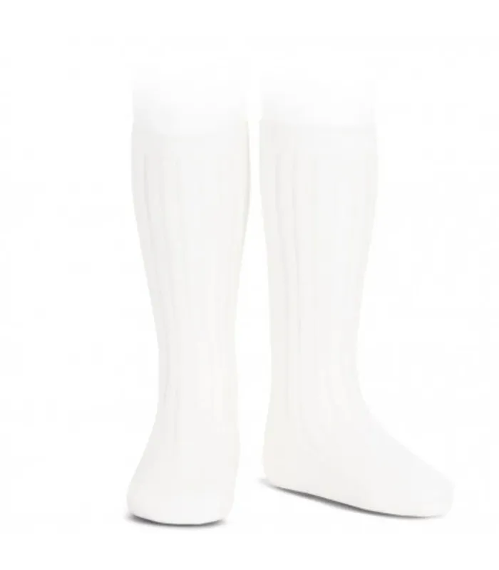Calcetín Canalé Cóndor Blanco 200 de algodón para bebé y niño, foto catalogo