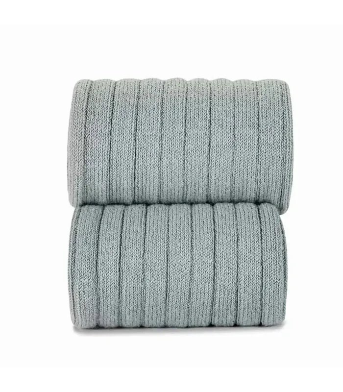Calcetín Canalé Cóndor Verde Seco 756 de algodón para bebé y niño,detalle canalé