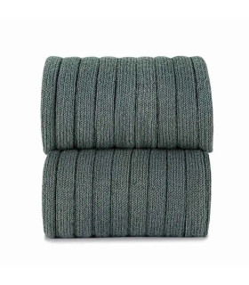 Calcetín Canalé Cóndor Líquen 761 de algodón para bebé y niño, detalle canalé.