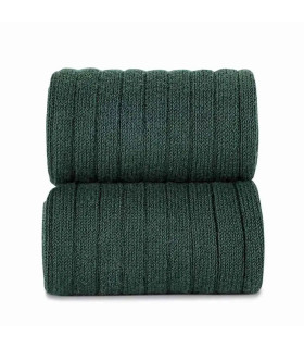 Calcetín Canalé Cóndor Verde Botella 780 de algodón para bebé y niño, detale canalé.