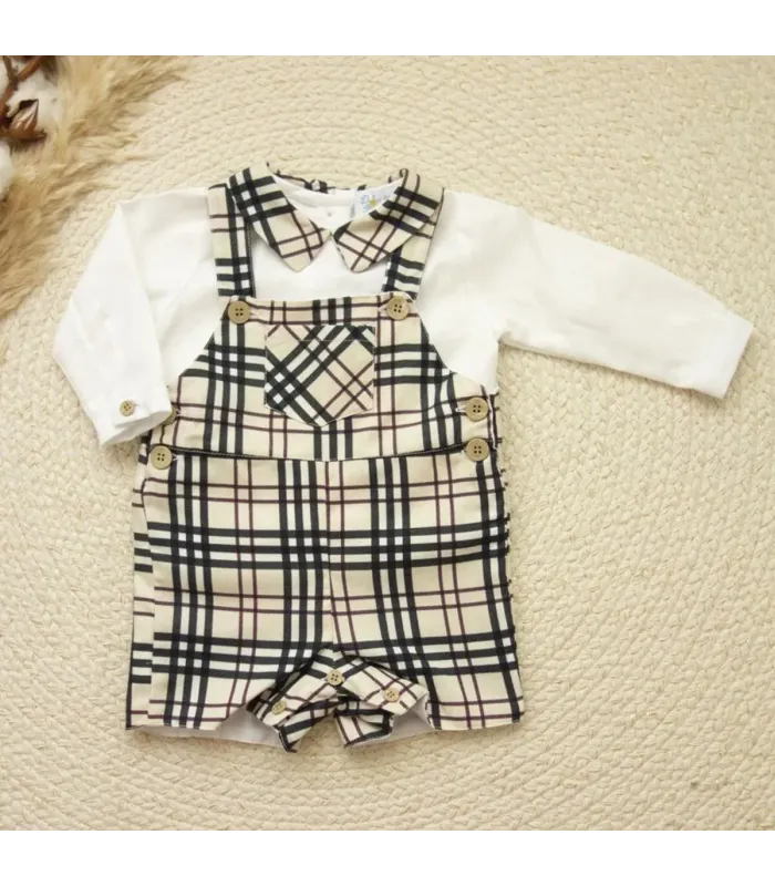 ▶️  Peto Cuadros Burberry al por mayor DF260017 | Top Baby