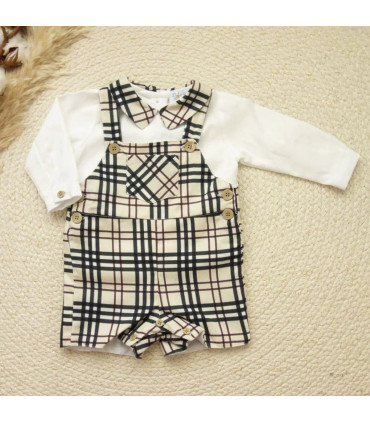 ▶️  Peto Cuadros Burberry al por mayor DF260017 | Top Baby