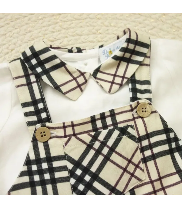 ▶️  Peto Cuadros Burberry al por mayor DF260017 | Top Baby