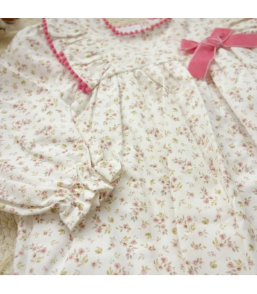 Vestido Niña Flores Maquillaje