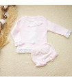 Conjunto Jersey Y Braguita Conejito Con Pompon