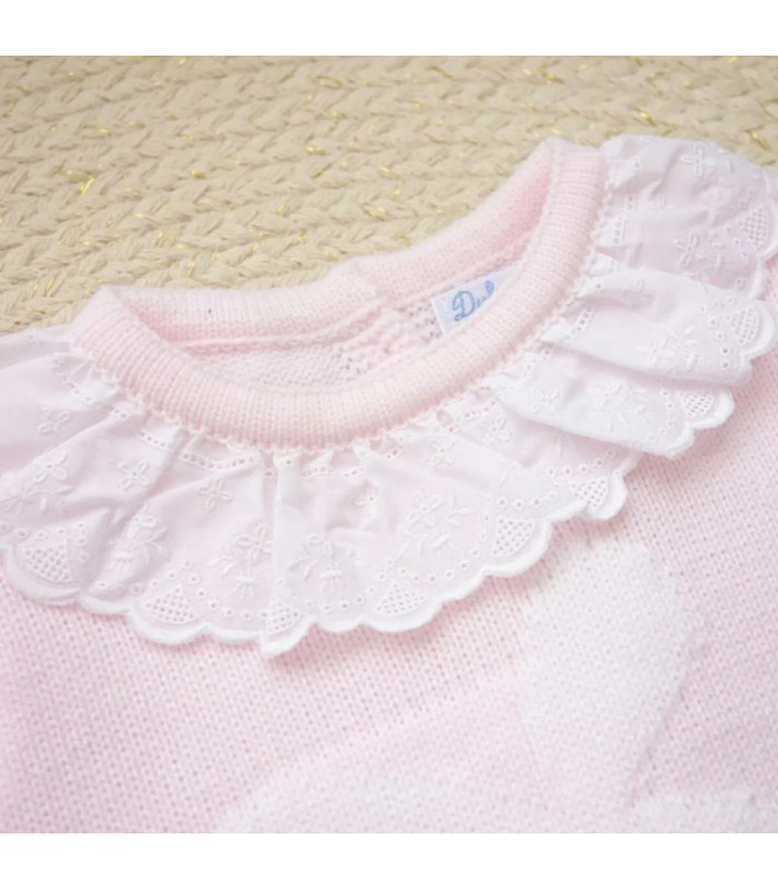 ▶️  Conjunto Jersey Y Braguita Conejito Con Pompon.